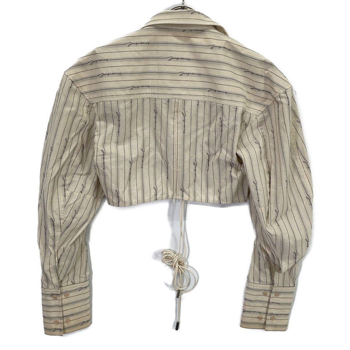 JACQUEMUS Jacquemus La Chemise Plidao 棉质徽标府绸衬衫上衣