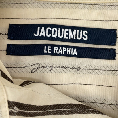 JACQUEMUS Jacquemus La Chemise Plidao 棉质徽标府绸衬衫上衣