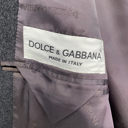 DOLCE&GABBANA Dolce & Gabbana F504/7248 Gray Wool Chesterfield Coat Coat