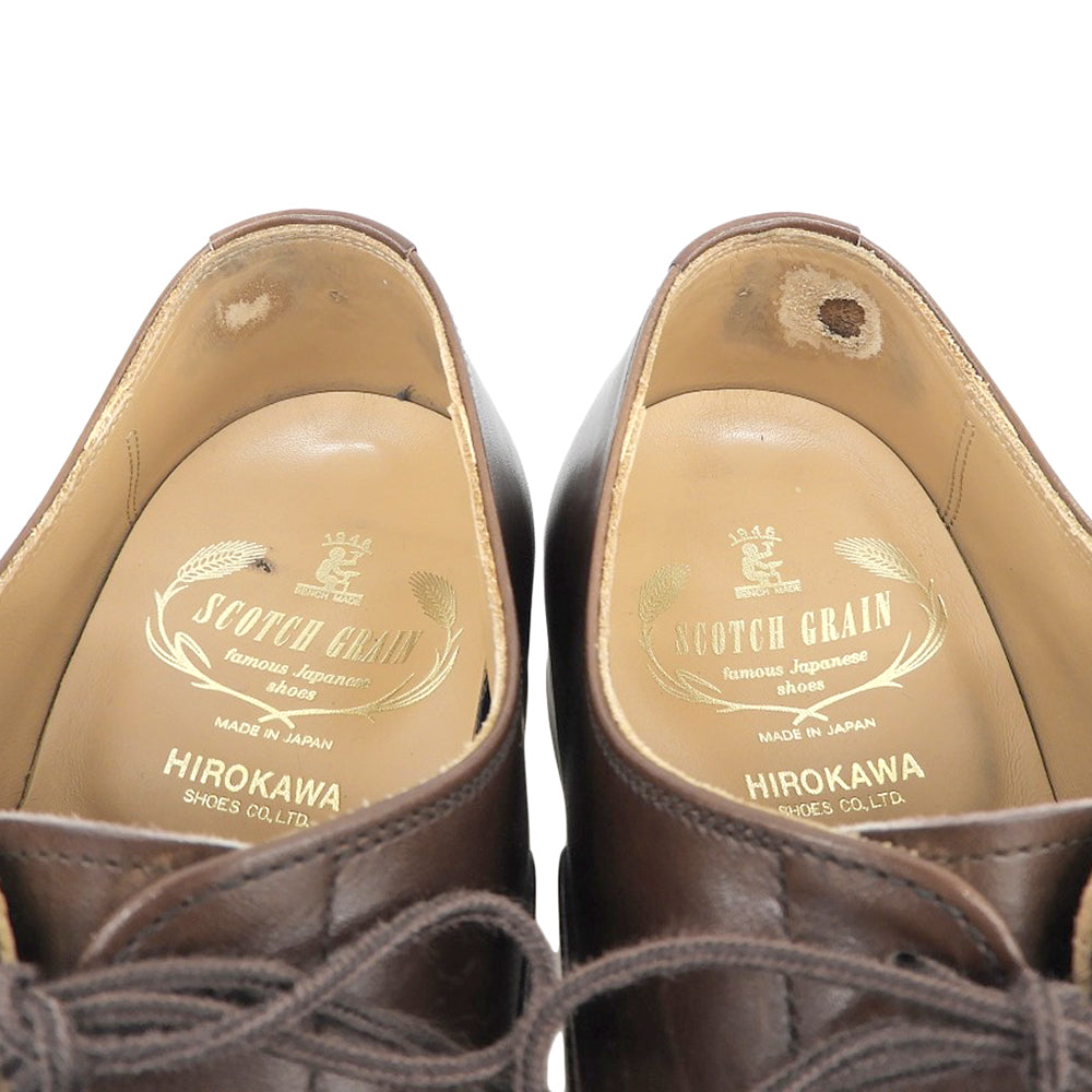 SCOTCH GRAIN 思高俊雅 极美品 ODESSA 奥德萨 直头皮鞋 男士 棕色 24 1/2 916DBR 鞋履