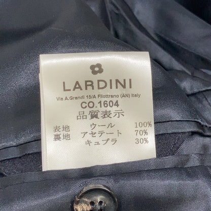 IV23636Q 海军蓝 特级羊毛 法兰绒 切斯特菲尔德大衣 男士