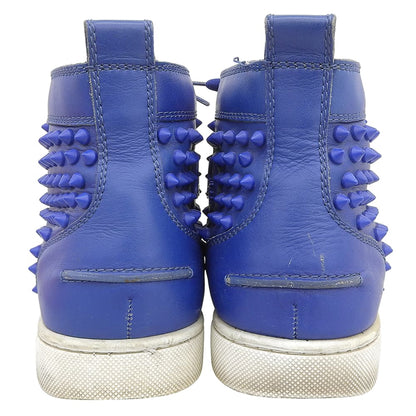 Christian Louboutin Louis Spike High-Top Sneakers Men's Blue 41 Shoes
