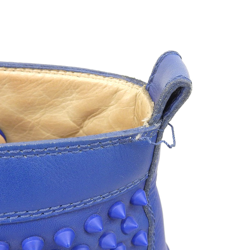 Christian Louboutin Louis Spike High-Top Sneakers Men's Blue 41 Shoes
