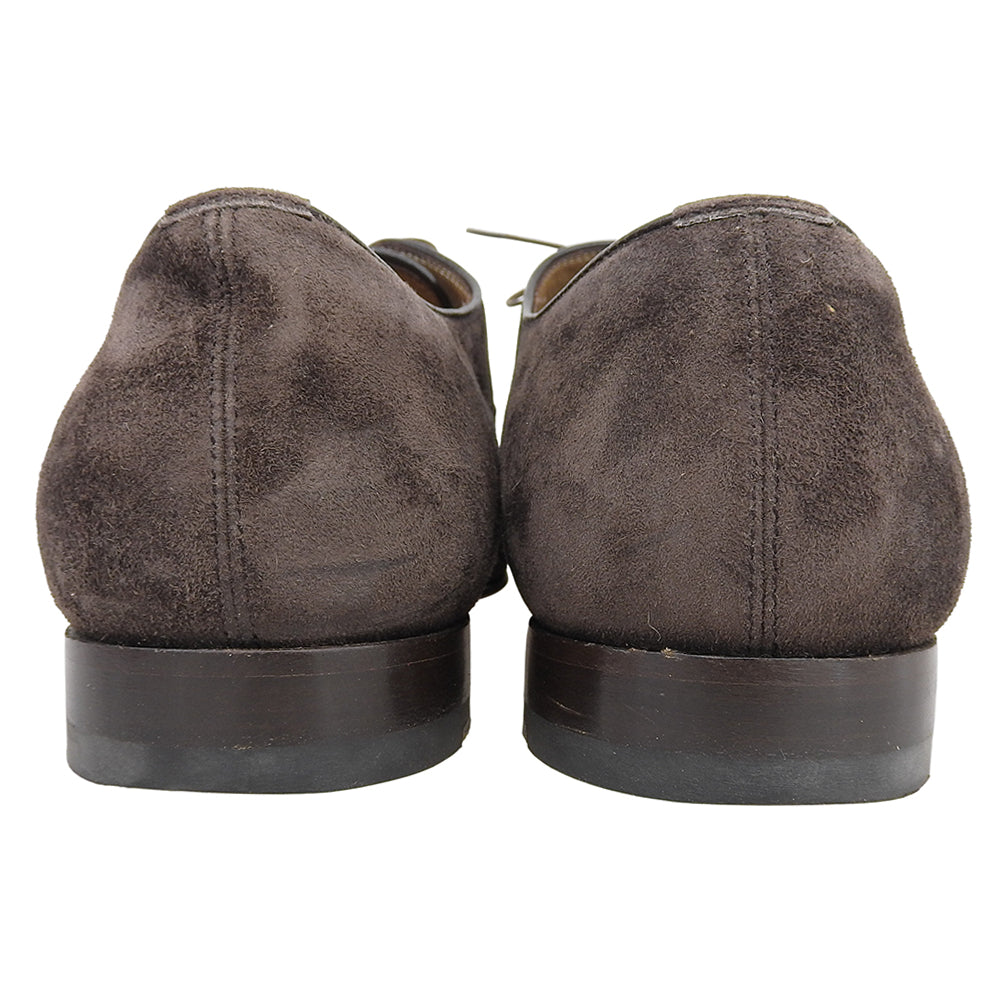 Christian Louboutin Suede x Calf x Corduroy Straight Tip Shoes Men's Brown 41 Shoes