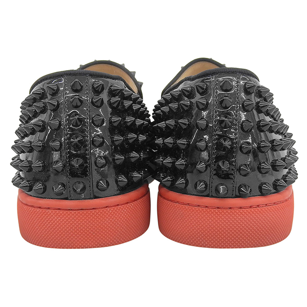 Christian Louboutin 克里斯提·鲁布托 专利漆皮铆钉休闲鞋 男士 黑色 41 鞋子