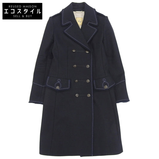 美品 双排扣 长款大衣 女士 海军蓝 S IT01113570442 大衣 S 女士