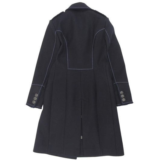 美品 双排扣 长款大衣 女士 海军蓝 S IT01113570442 大衣 S 女士