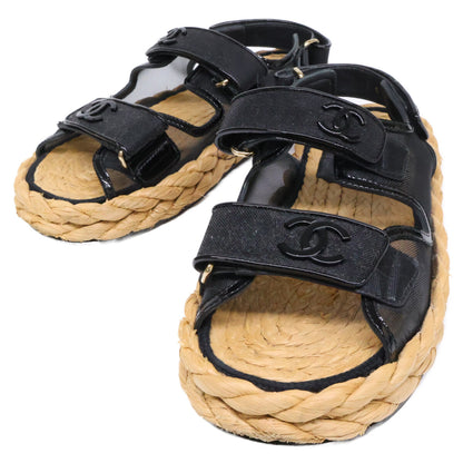 CHANEL Coco Mark Mesh Sandals G38945