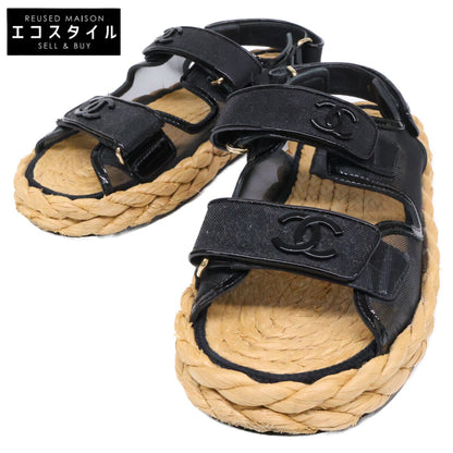 CHANEL Coco Mark Mesh Sandals G38945