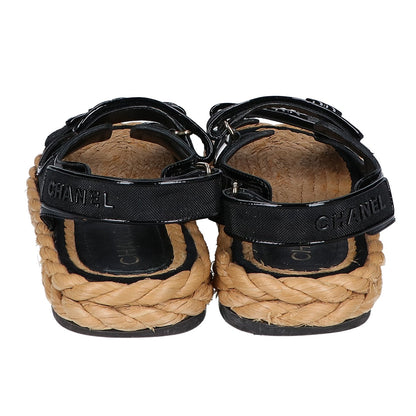 CHANEL Coco Mark Mesh Sandals G38945