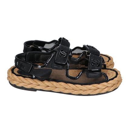 CHANEL Coco Mark Mesh Sandals G38945