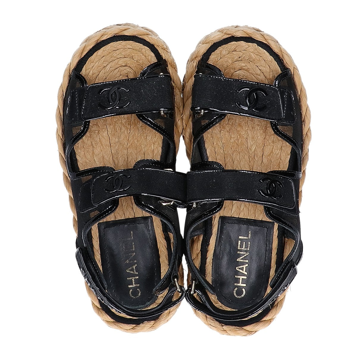 CHANEL Coco Mark Mesh Sandals G38945