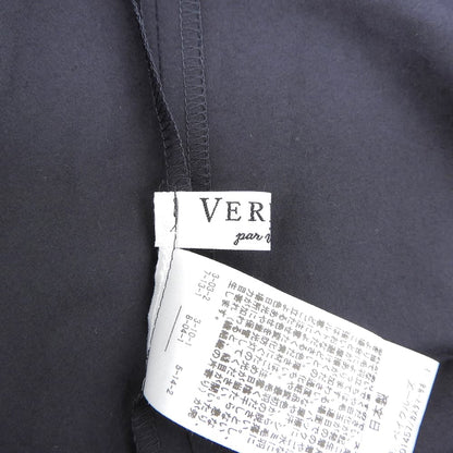 VERMEIL par iena ヴェルメイユ パー イエナ 美品 コットン シルク パフスリーブ チュニック トップス レディース ネイビー トップス