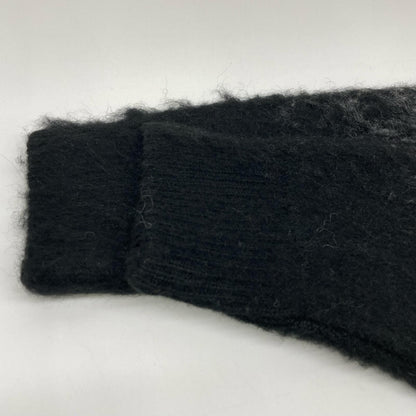AKM ASK-25002W Black x Gray Gradation Mohair Crew Neck Knit Top