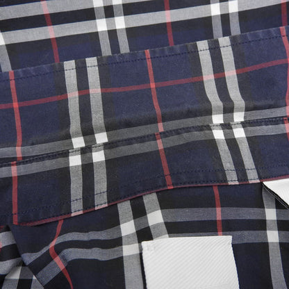 BURBERRY バーバリー ストレッチコットン チェック 半袖シャツ トップス メンズ ネイビー L 8020964 トップス