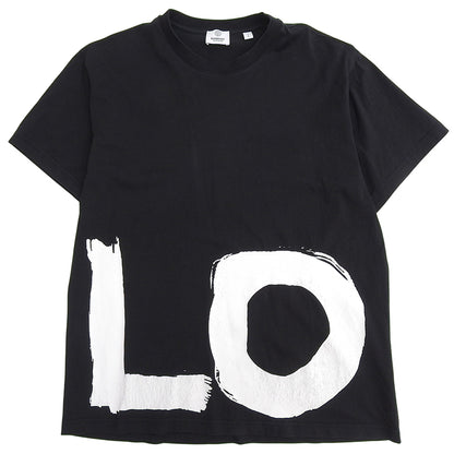BURBERRY Carrick Love Print Short Sleeve T-Shirt Top Men's Black S 8037302 Top
