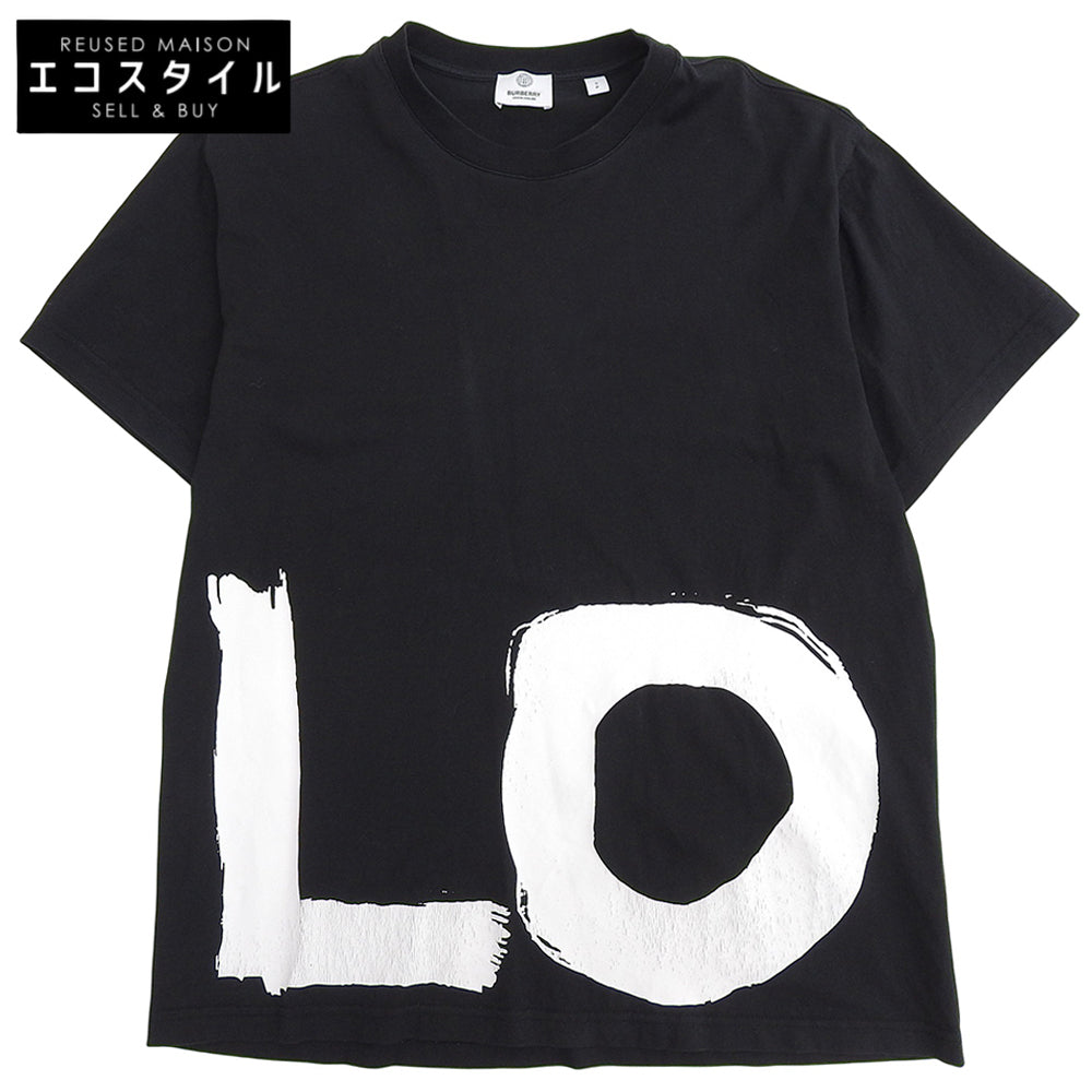 BURBERRY Carrick Love Print Short Sleeve T-Shirt Top Men's Black S 8037302 Top