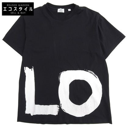 BURBERRY Carrick Love Print Short Sleeve T-Shirt Top Men's Black S 8037302 Top