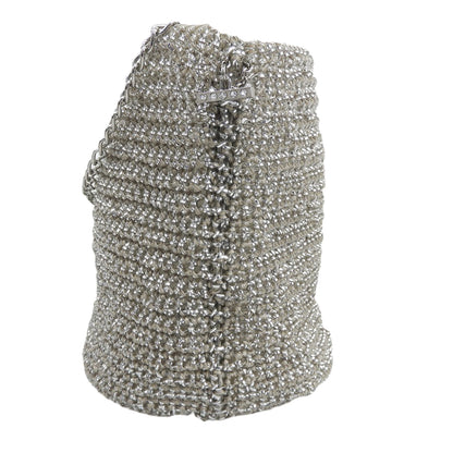 ANTEPRIMA アンテプリマ 美品 ウンチネット セッキオ 2WAY ハンドバッグ ショルダーバッグ レディース シルバー×カーキ PB20FJSOBH ハンドバッグ