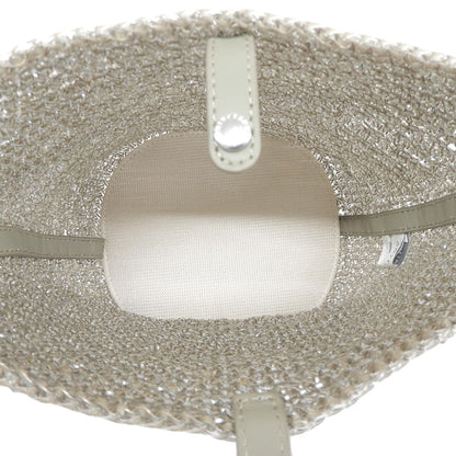 ANTEPRIMA アンテプリマ 美品 ウンチネット セッキオ 2WAY ハンドバッグ ショルダーバッグ レディース シルバー×カーキ PB20FJSOBH ハンドバッグ