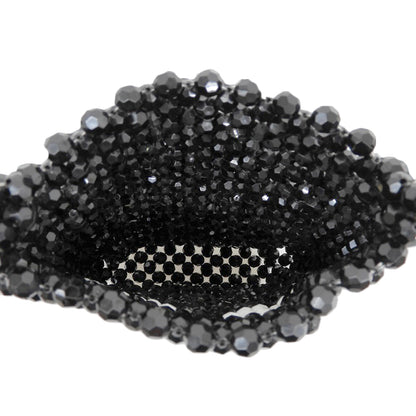 Anya Hindmarch アニヤ ハインドマーチ 美品 ビーズ Eyes Pouch on Strap ショルダーポーチ ショルダーバッグ レディース ブラック ショルダーバッグ