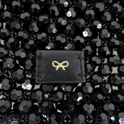 Anya Hindmarch アニヤ ハインドマーチ 美品 ビーズ Eyes Pouch on Strap ショルダーポーチ ショルダーバッグ レディース ブラック ショルダーバッグ