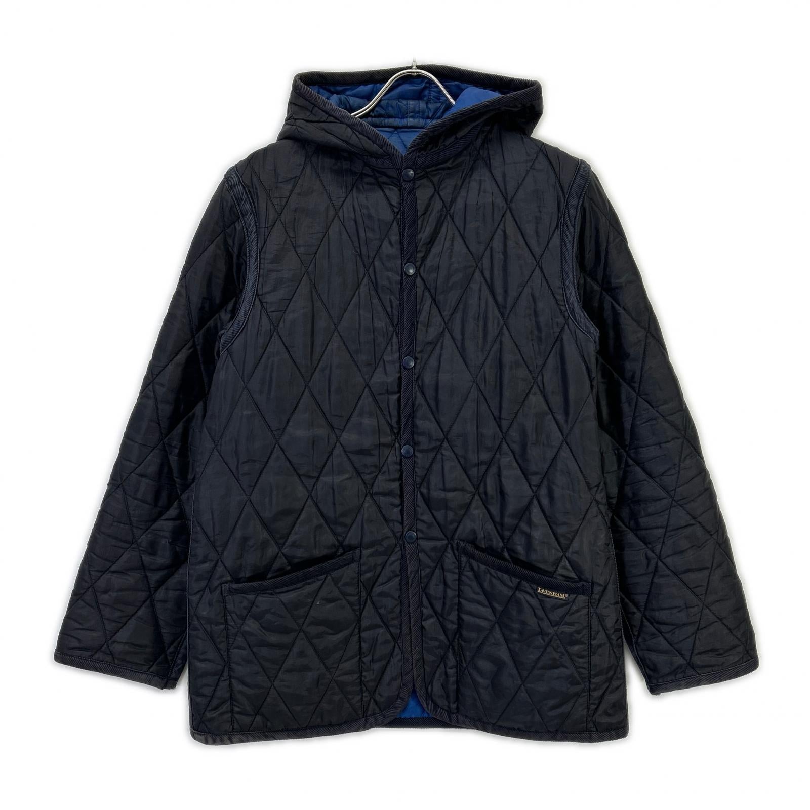 LAVENHAM ラベンハム ネイビー キルティング フード ジャケット ジャケット