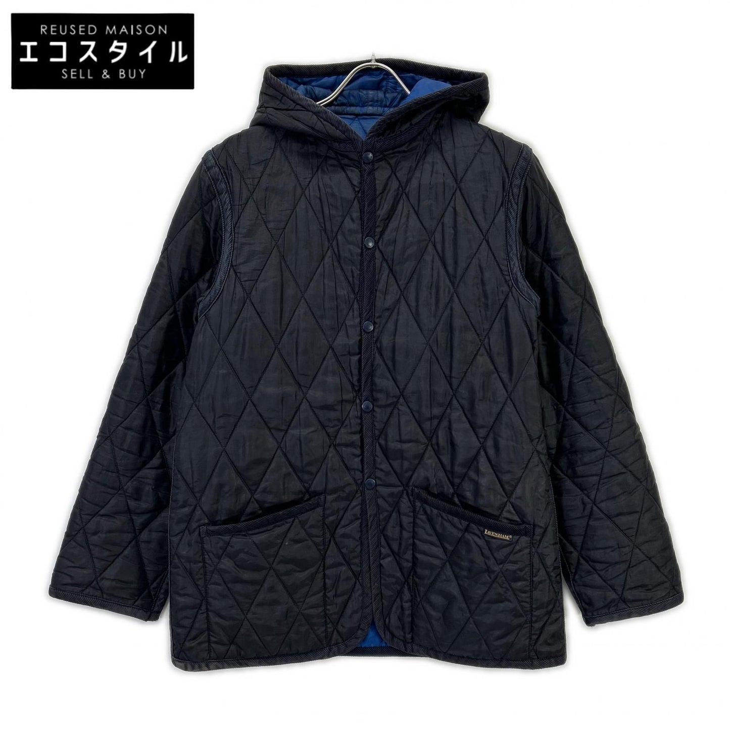 LAVENHAM ラベンハム ネイビー キルティング フード ジャケット ジャケット