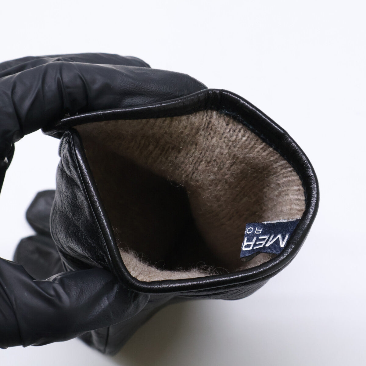 [Excellent Condition] Cashmere-Lined Napa Leather Gloves 7.5 Men's