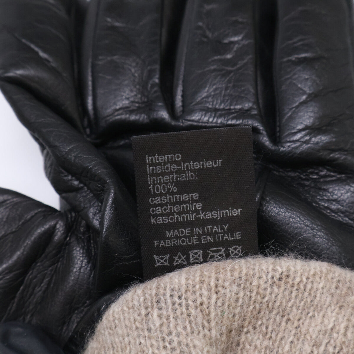 [Excellent Condition] Cashmere-Lined Napa Leather Gloves 7.5 Men's