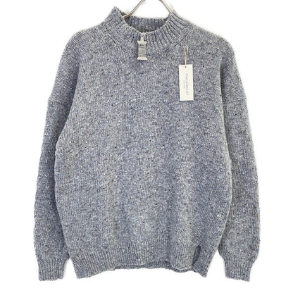 MACALASTAIR Made in Scotland Silver Mist Grey High-Neck Sweater Top 38