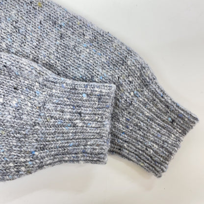MACALASTAIR Made in Scotland Silver Mist Grey High-Neck Sweater Top 38