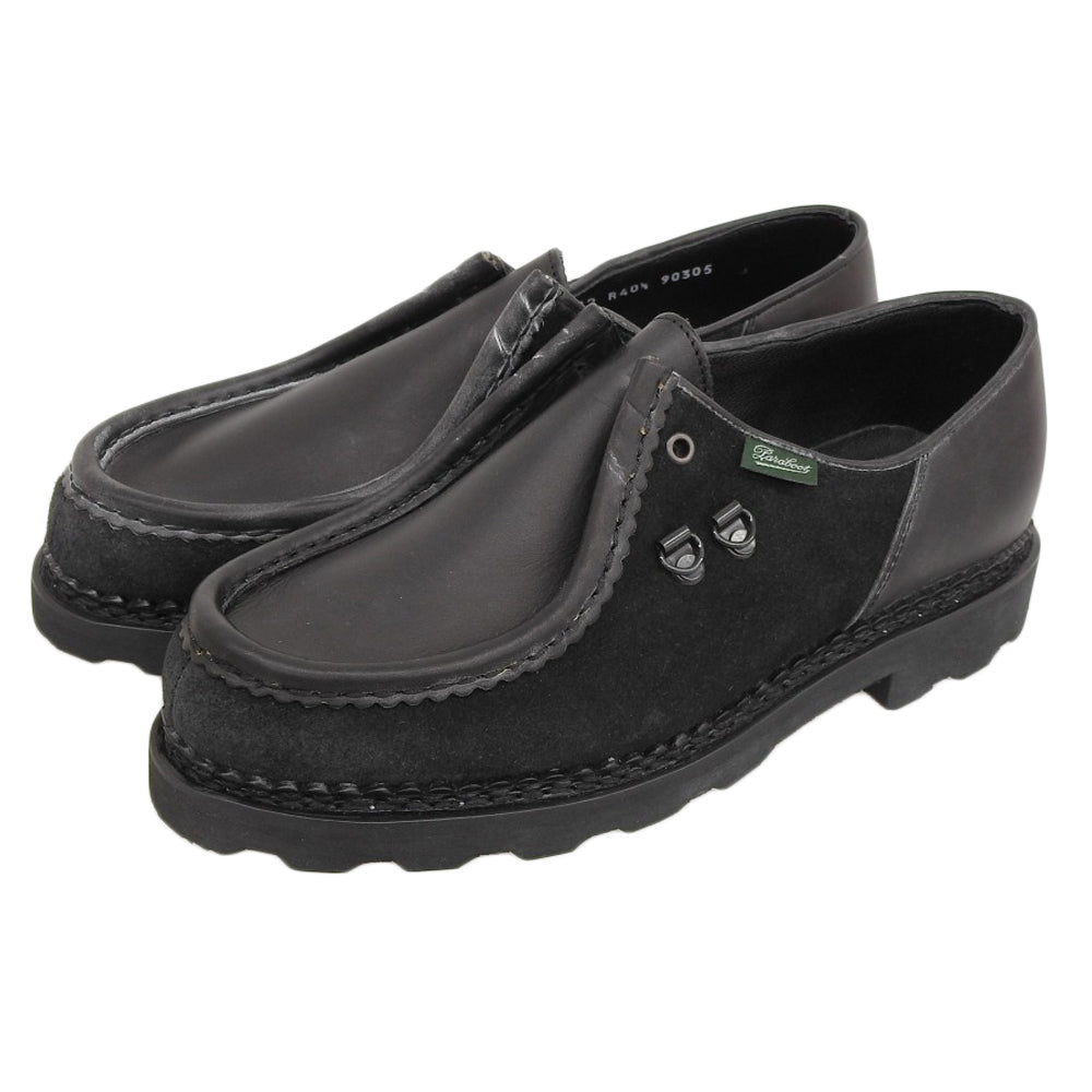 Paraboot パラブーツ スウェード ミカエル チロリアンシューズ メンズ ノワール ブラック 40 1/2 90305 シューズ 40.5