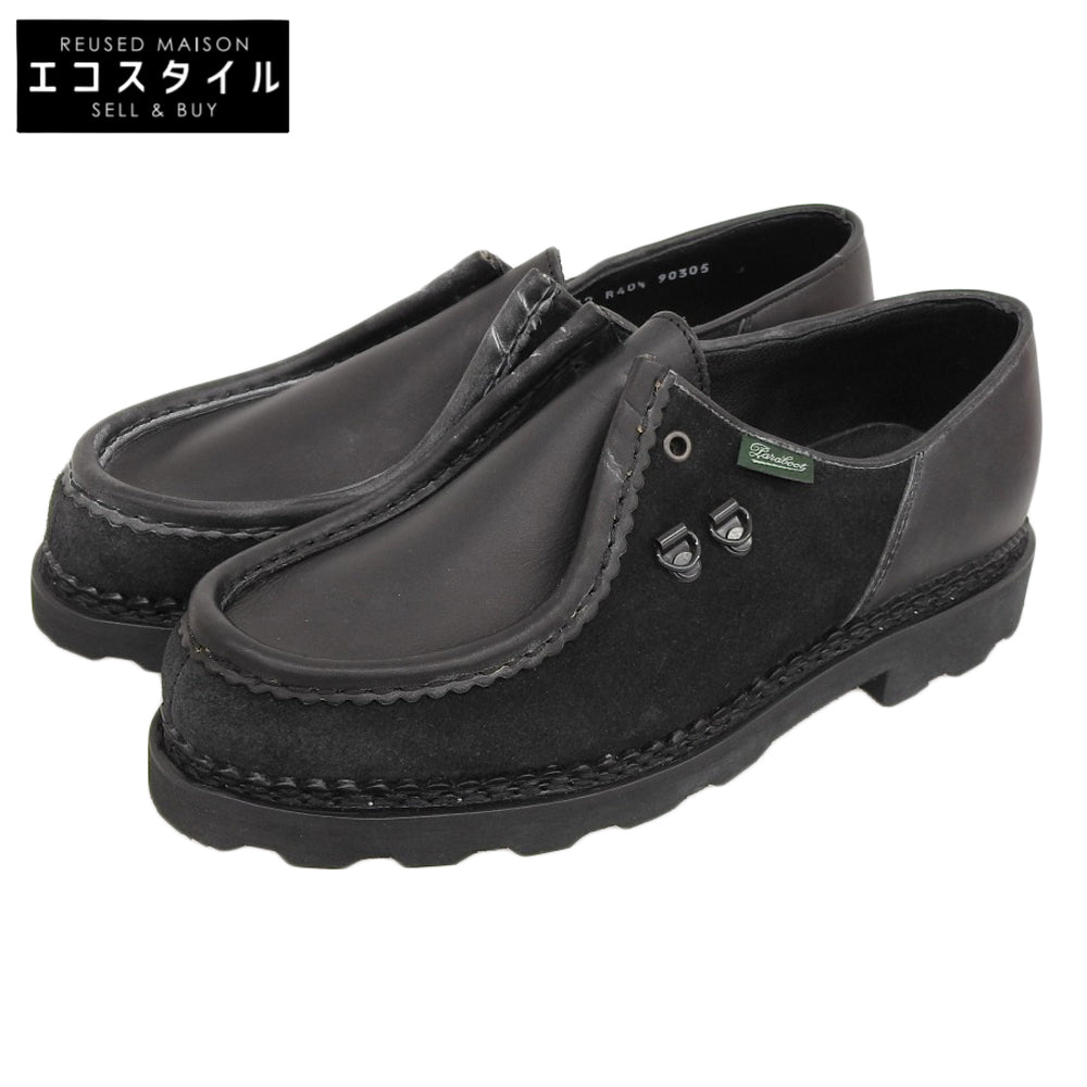 Paraboot パラブーツ スウェード ミカエル チロリアンシューズ メンズ ノワール ブラック 40 1/2 90305 シューズ 40.5