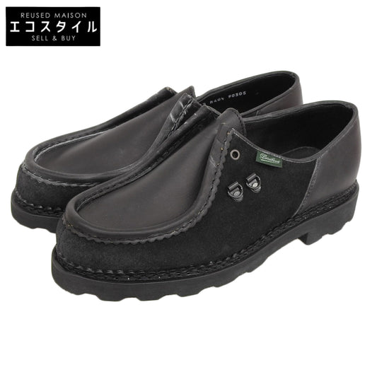 Paraboot パラブーツ スウェード ミカエル チロリアンシューズ メンズ ノワール ブラック 40 1/2 90305 シューズ 40.5