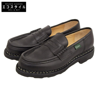 Paraboot パラブーツ 新品同様 レザー ランス コインローファー レディース ノワール ブラック 4 1/2 シューズ シューズ 4.5