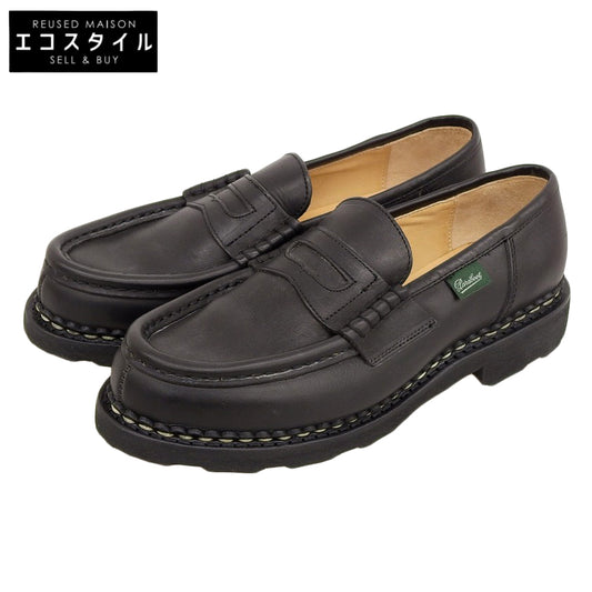 Paraboot パラブーツ 新品同様 レザー ランス コインローファー レディース ノワール ブラック 4 1/2 シューズ シューズ 4.5