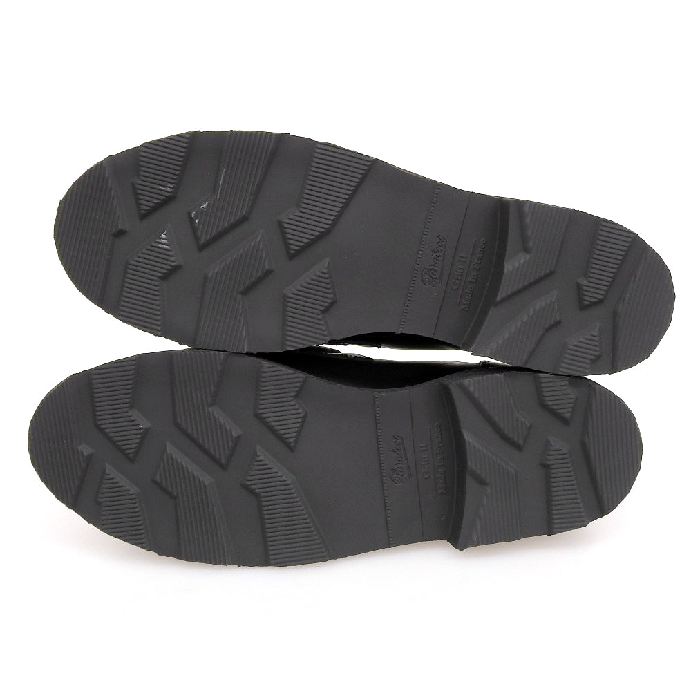 Paraboot パラブーツ 新品同様 レザー ランス コインローファー レディース ノワール ブラック 4 1/2 シューズ シューズ 4.5