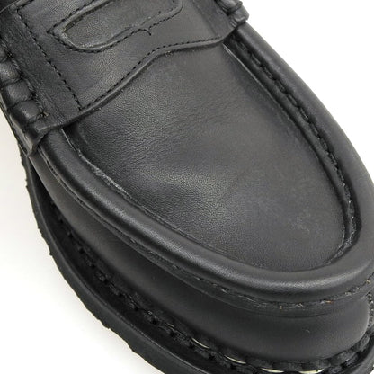 Paraboot パラブーツ 新品同様 レザー ランス コインローファー レディース ノワール ブラック 4 1/2 シューズ シューズ 4.5