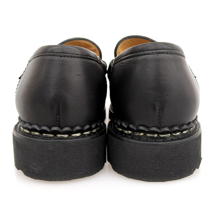 Paraboot パラブーツ 新品同様 レザー ランス コインローファー レディース ノワール ブラック 4 1/2 シューズ シューズ 4.5