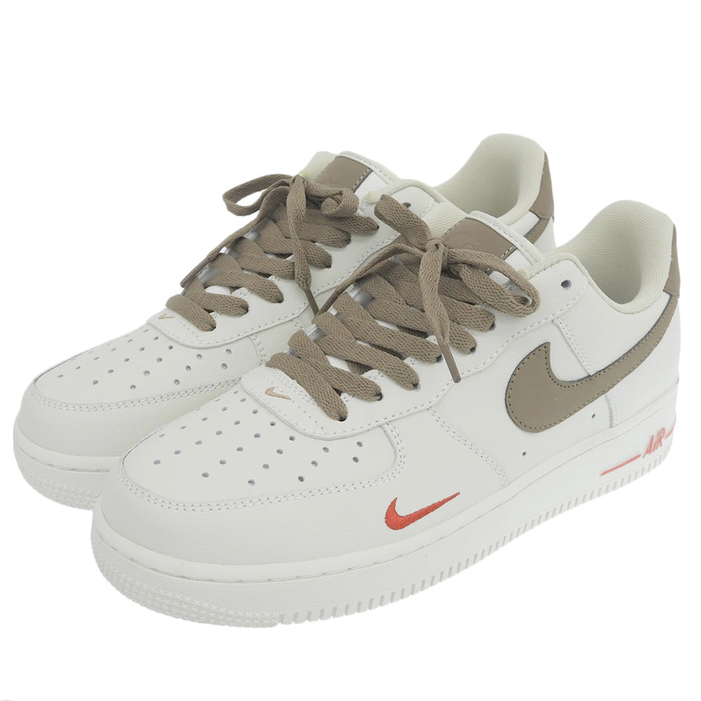 NIKE ナイキ 新品同様 AIR FORCE1 Premium レザー スニーカー シューズ メンズ ブラウン×レッド 28cm 808788-996 20年製 シューズ 10(US)