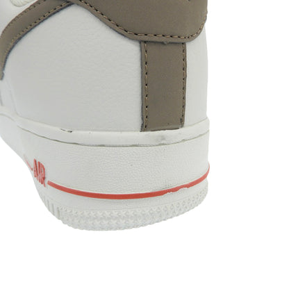 NIKE ナイキ 新品同様 AIR FORCE1 Premium レザー スニーカー シューズ メンズ ブラウン×レッド 28cm 808788-996 20年製 シューズ 10(US)