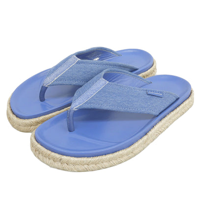 LOUIS VUITTON ルイヴィトン デニム×エスパドリーユ サンダル メンズ ブルー 6 15年 シューズ 6