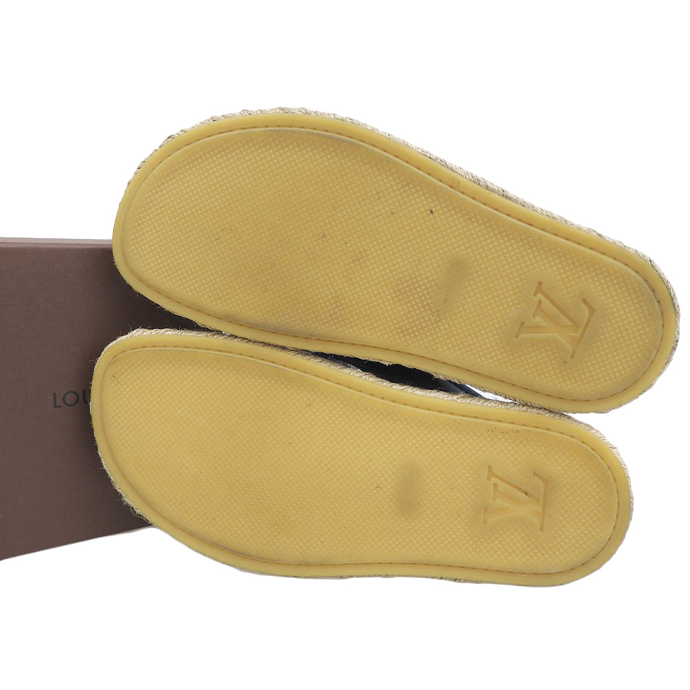 LOUIS VUITTON ルイヴィトン デニム×エスパドリーユ サンダル メンズ ブルー 6 15年 シューズ 6