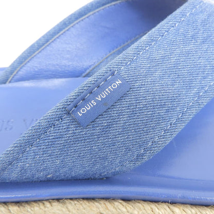 LOUIS VUITTON ルイヴィトン デニム×エスパドリーユ サンダル メンズ ブルー 6 15年 シューズ 6