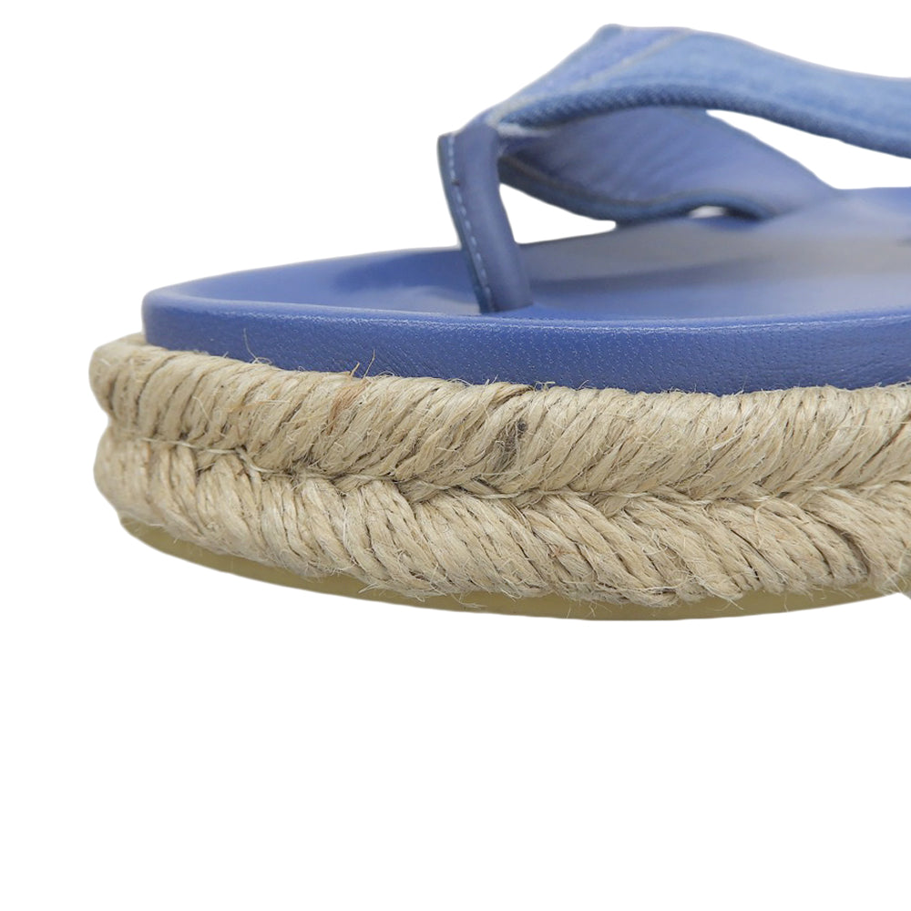 LOUIS VUITTON ルイヴィトン デニム×エスパドリーユ サンダル メンズ ブルー 6 15年 シューズ 6