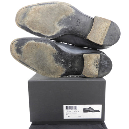 Dior HOMME ディオールオム DERBY CUIR CLASSIQUE レザー ドレスシューズ メンズ NOIR ブラック 41 シューズ 41