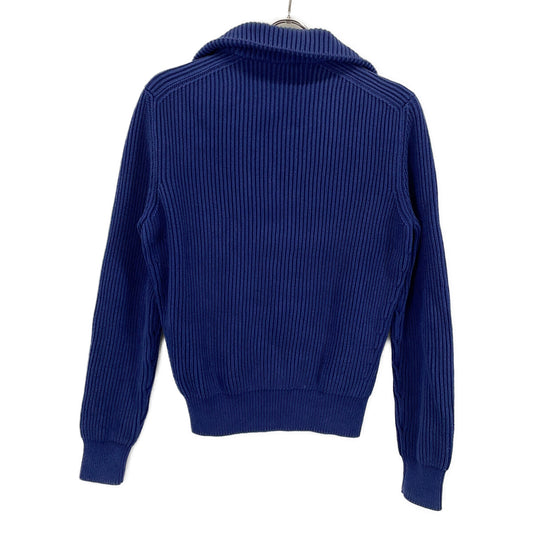 PRADA プラダ UMC090 18年製 ブルー コットン ドライバーズニット トップス