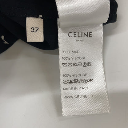 CELINE 思琳 2C036736D 19SS 人造丝 音符图案 短袖衬衫 上衣