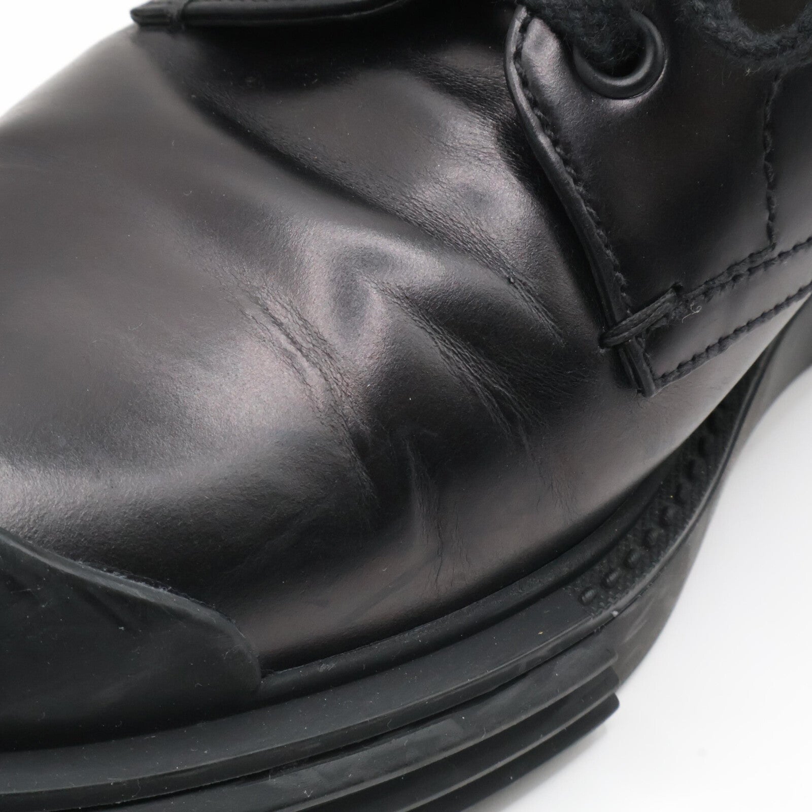PRADA 2EE286 Leather Lace-up Shoes